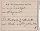 Etiketten zu Aragonit (NHMW-MIN-Aa891)